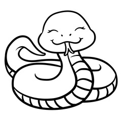 Cute animal illustration on isolated white background, cool for stickers, logos, t-shirts, coloring books, etc.