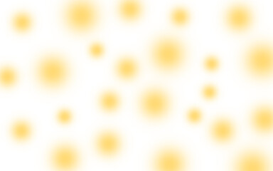 Soft yellow circles of varying opacity and size on a transparent background, suitable for cheerful and light design elements.