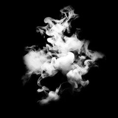 A mesmerizing image of swirling smoke in high contrast black and white, ideal for backgrounds and...