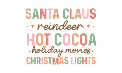 Retro Christmas Quotes Design, My Favorite color is christmas Lights, Our First Christmas, Christmas 2023, Christmas Cheer Loading