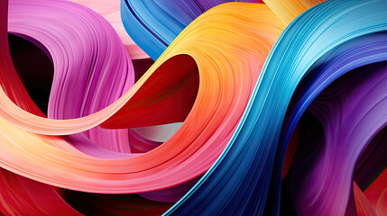 abstract colorful background,Rainbow curve texture. Colorful ribbon swirl background. Abstract multicolored artistic fluid wave flowing. Dynamic motion frame. Creative decoration. 