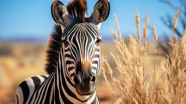 zebra at sunset HD 8K wallpaper Stock Photographic Image 