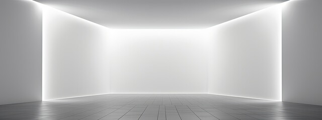 Empty light and dark interior background.White Geometry