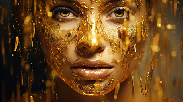 Gold Face Mask Images – Browse 74,370 Stock Photos, Vectors, and Video