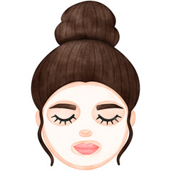 Woman Face, Facial Mask, Spa, Selfcare