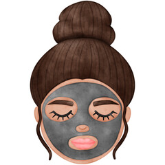 Woman Face, Facial Mask, Spa, Selfcare