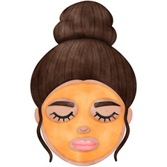 Woman Face, Facial Mask, Spa, Selfcare