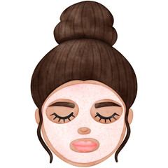 Woman Face, Facial Mask, Spa, Selfcare