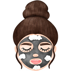 Woman Face, Facial Mask, Spa, Selfcare