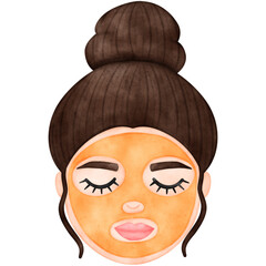 Woman Face, Facial Mask, Spa, Selfcare