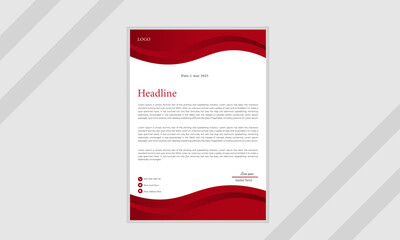 modern creative corporate & Business letterhead design template.