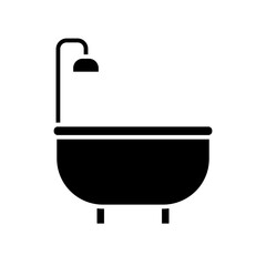 bathtub glyph icon