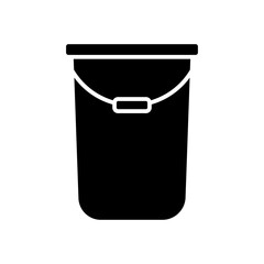 bucket glyph icon