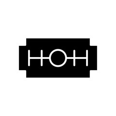 razor blade glyph icon