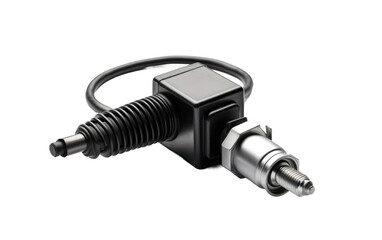 Isolated Car Ignition Coil on transparent background, PNG Format