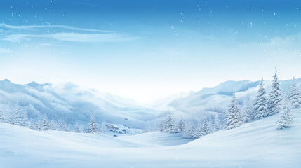 Obraz premium winter mountain landscape