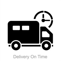 Delivery On Time icon concept