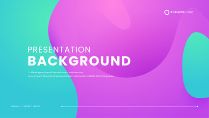 Green and purple violet simple abstract background with wave and liquid shape