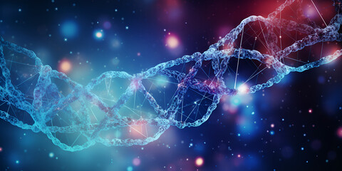 DNA themed science template, "Molecular Structure Science Illustration", "Double Helix DNA Artistic Composition"