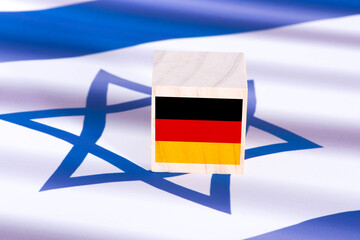 Flaggen von Israel und Deutschland