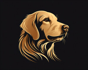 Golden retriever logo