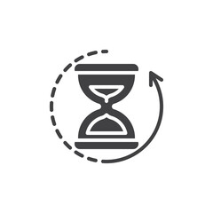 Clock countdown vector icon