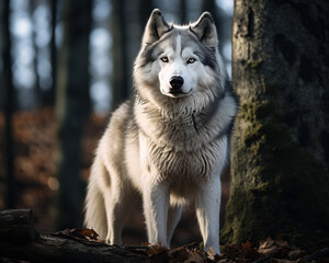 Obraz premium Wolf in the forest