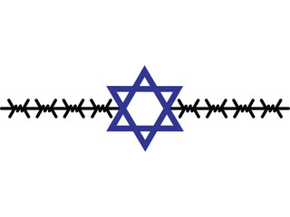 International Holocaust Remembrance Day vector. Star of David . January 27. Important day