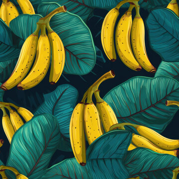 yellow bananas pattern