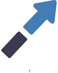 path and direction icon concept