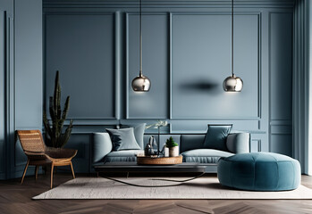 Living Room Mockup - AI