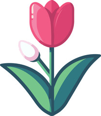 tulip flower vector