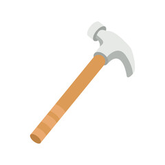 Hammer Flat Icon Logo Illustration Vector Isolated. Labour Day, May Day, Industry, And Construction Icon-Set. Suitable for Web Design, Logo, App, and Upscale Your Business.