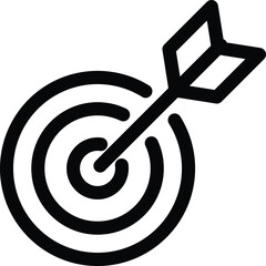 set goal target icon vector