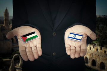 choice is between israel or palestine. Choosing the path of development of the concept. Military support of the parties to the conflict.