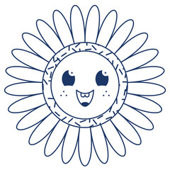 Sun Flower - Outline Icon 