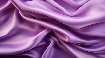 Fototapeta premium Abstract Purple silk luxury cloth. Liquid wavy or wavy folds of grunge silk texture satin velvet material. Creases of satin, silk, cloth luxurious background or elegant wallpaper. Generative AI