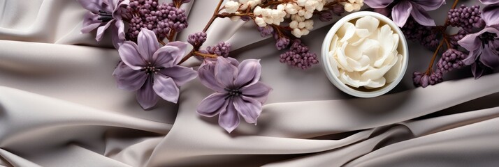 Obraz na płótnie Canvas Flowers Fabric , Banner Image For Website, Background Pattern Seamless, Desktop Wallpaper