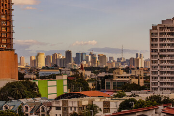Densley populated housing of Quezon City and Metro Manila Pholippines
