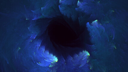 3D manual rendering abstract fantasy light fractal background