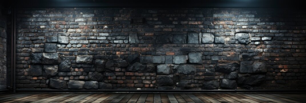 High Resolution Black Seamless Brick Wall , Banner Image For Website, Background Pattern Seamless, Desktop Wallpaper