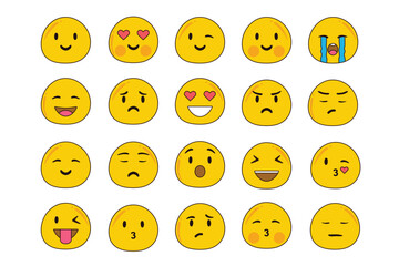 Vector Mixed Emoji Collection