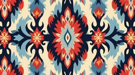 Fototapeta na wymiar Design seamless pattern fabric style. Generative AI