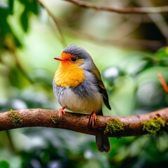 robin on a branch