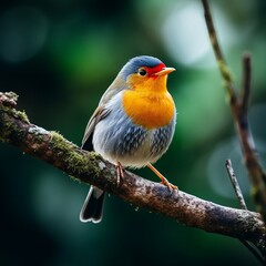 robin on a branch