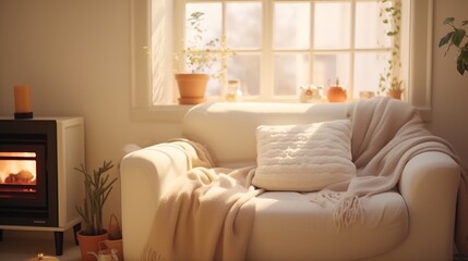 Warm & Inviting: Soft-Colored Cozy Throw Blanket