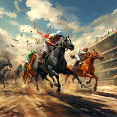 person riding a horse
