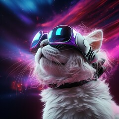 cat in the night