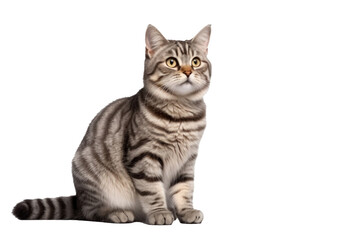 Obraz premium A cat isolated on transparent background.