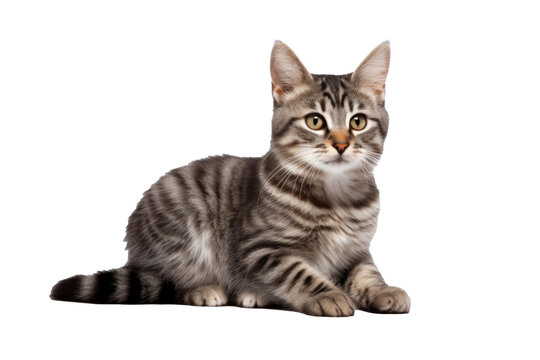 A cat isolated on transparent background.